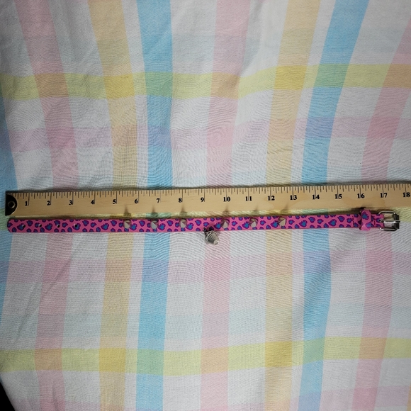 BBC handmade upcycled Cupcake spike buckle choker pink purple blue leopard print - Picture 7 of 7